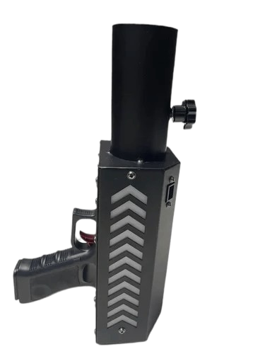 LED Pyro Gun spark bursts with LED glow for wedding