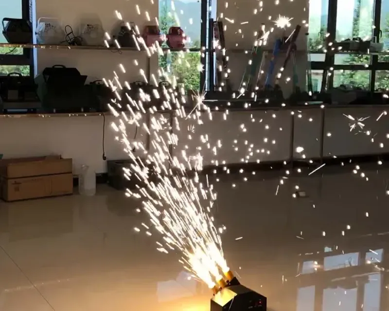 Pyro dancing machine corporate event